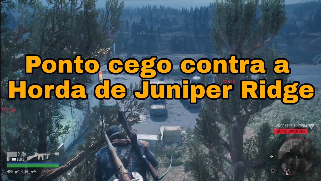Como matar Horda de Juniper Ridge - Ponto Cego Days Gone 2021 - Horde Trick - Difficulty hard 2