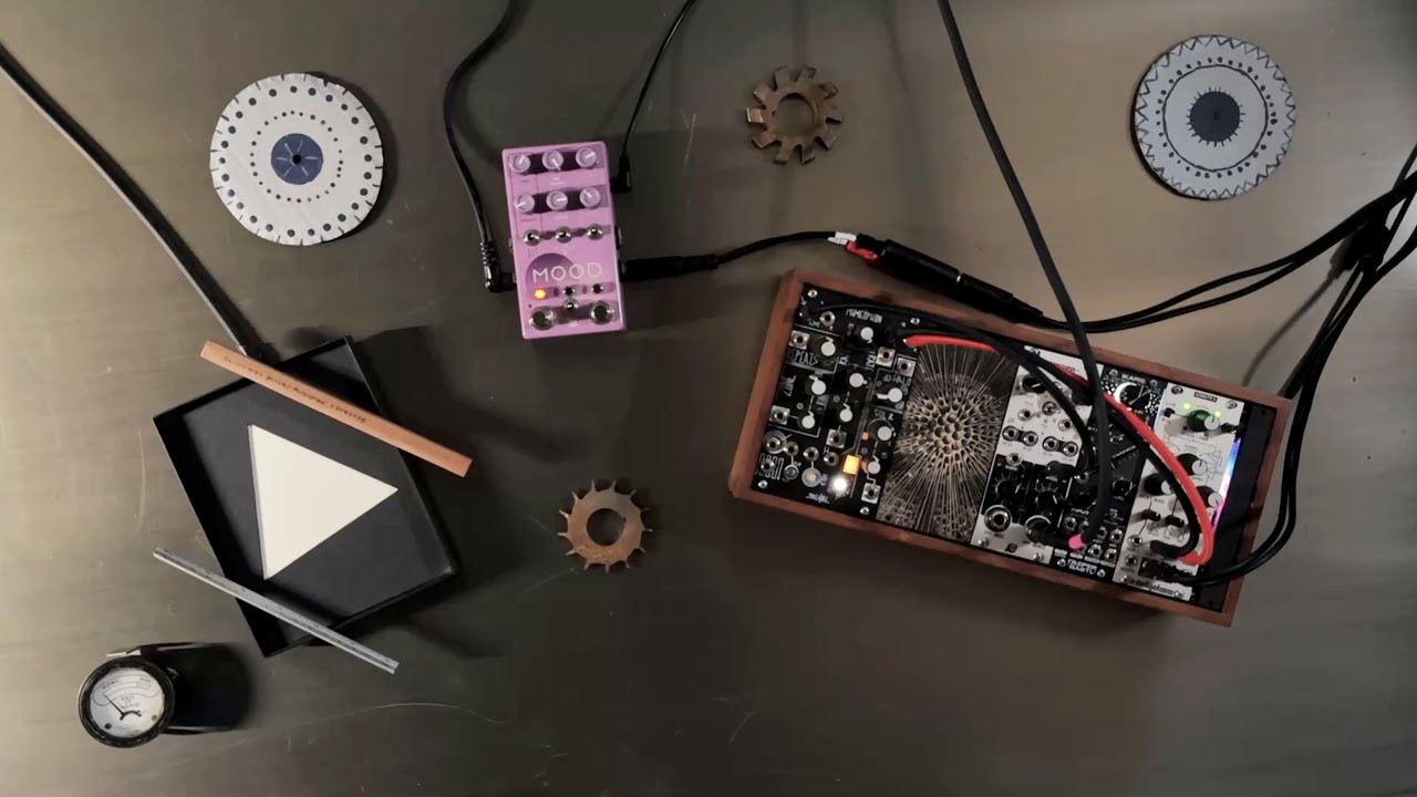 Outer Space Improv With Piezo Sound Device And Modular Synth And FX Pedal