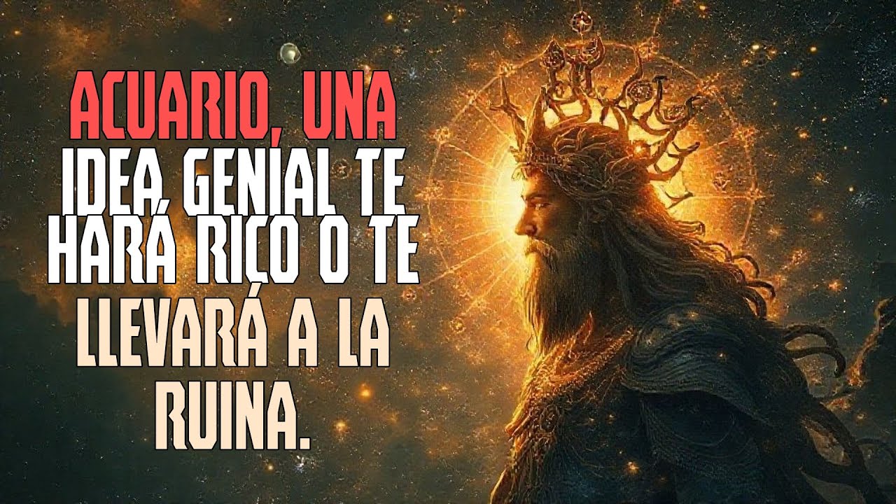 ACUARIO, UNA IDEA GENIAL TE HARÁ RICO O TE LLEVARÁ A LA RUINA