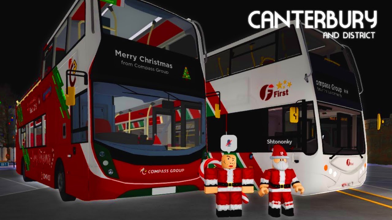 🎅 Canterbury & District Bus Simulator: *NEW* Christmas Busses! Look Around & Drive (ROBLOX)