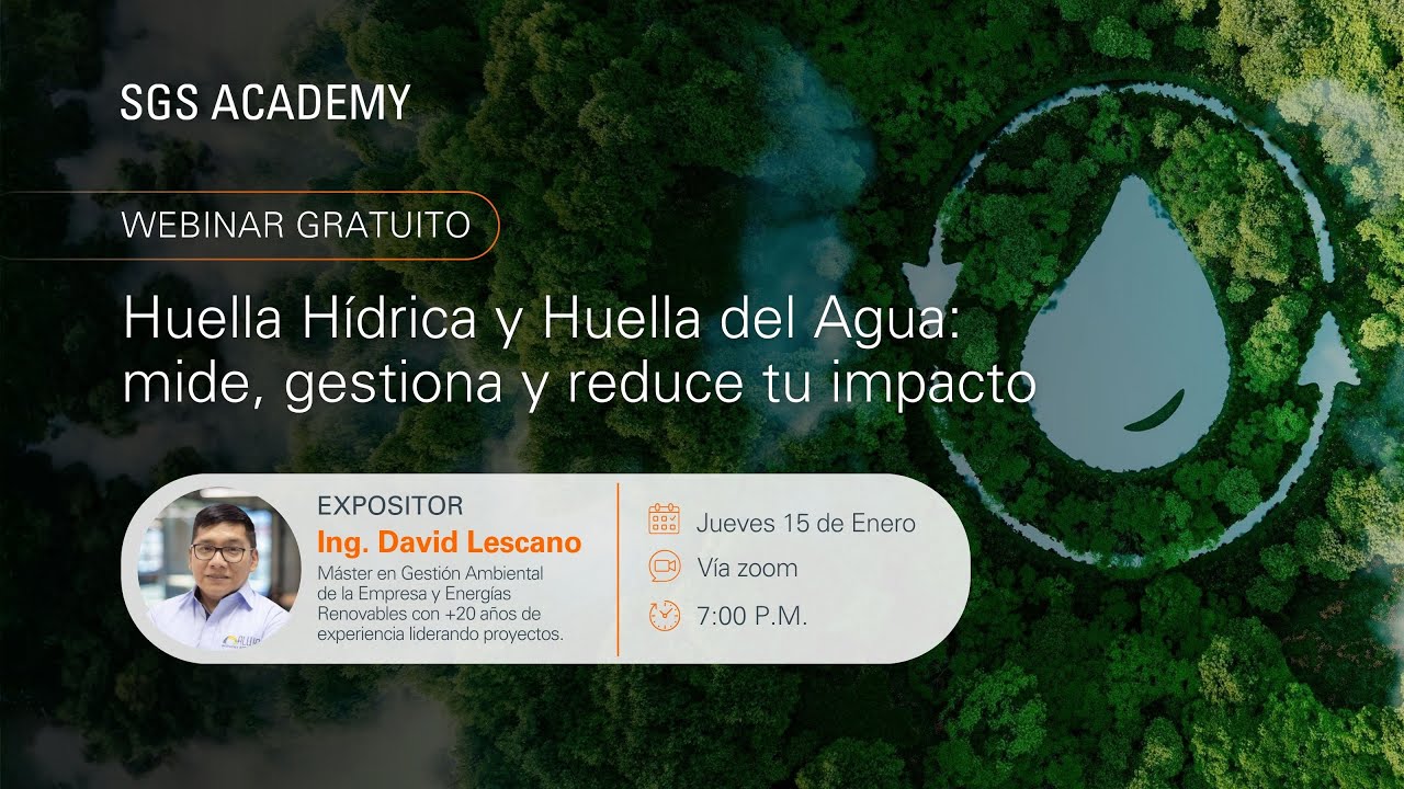 Webinar | Huella Hídrica y Huella del Agua: mide, gestiona y reduce tu impacto