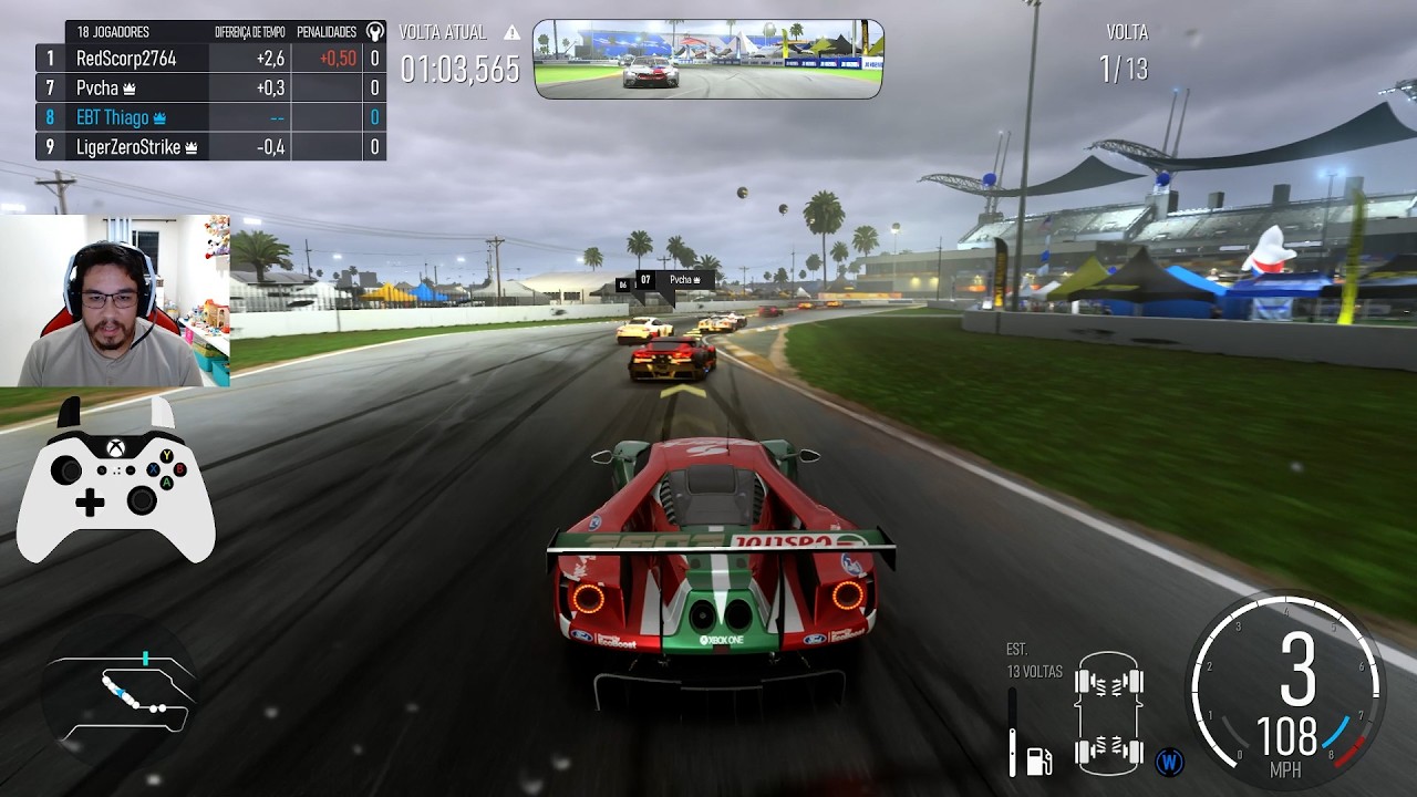Gameplay Nova no Canal de Ford GT em Sunset - Forza Motorsport