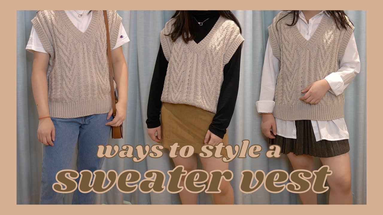 12 ways to style a sweater vest