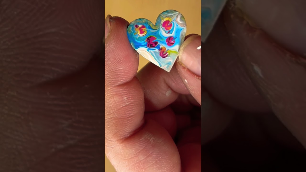 Oddly satisfying art work \ Simple acrylic painting tutorial #Shorts #abstract #abstrakt #abstrato