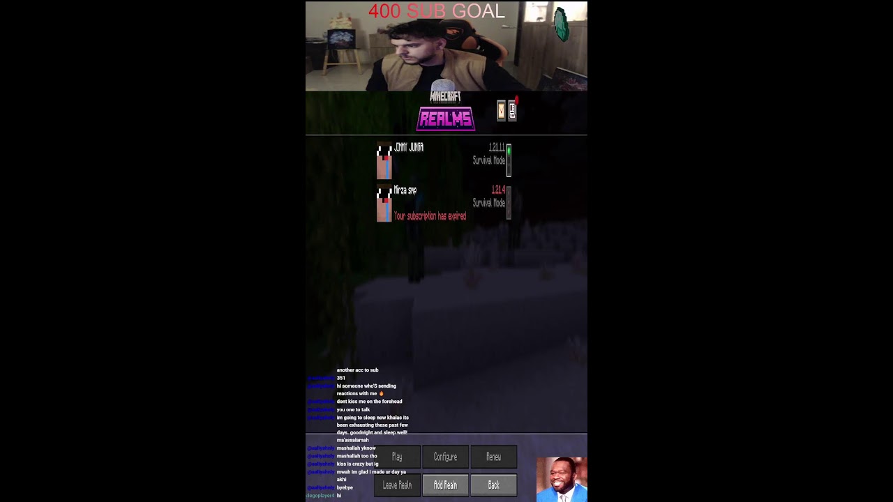 Minecraft world chilling life