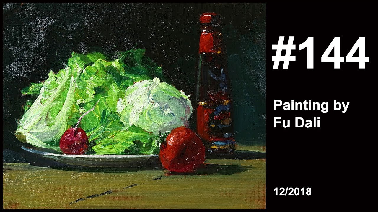 #144 Still life Painting by Fu Dali  2018