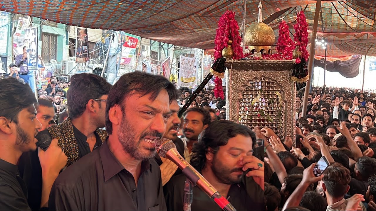 Sharafat Ali Khan - Noha - Lori Sunawan - Jhoola Bramdgi At Markazi ImamBargah Dhobi Ghat 2022 Fsd.