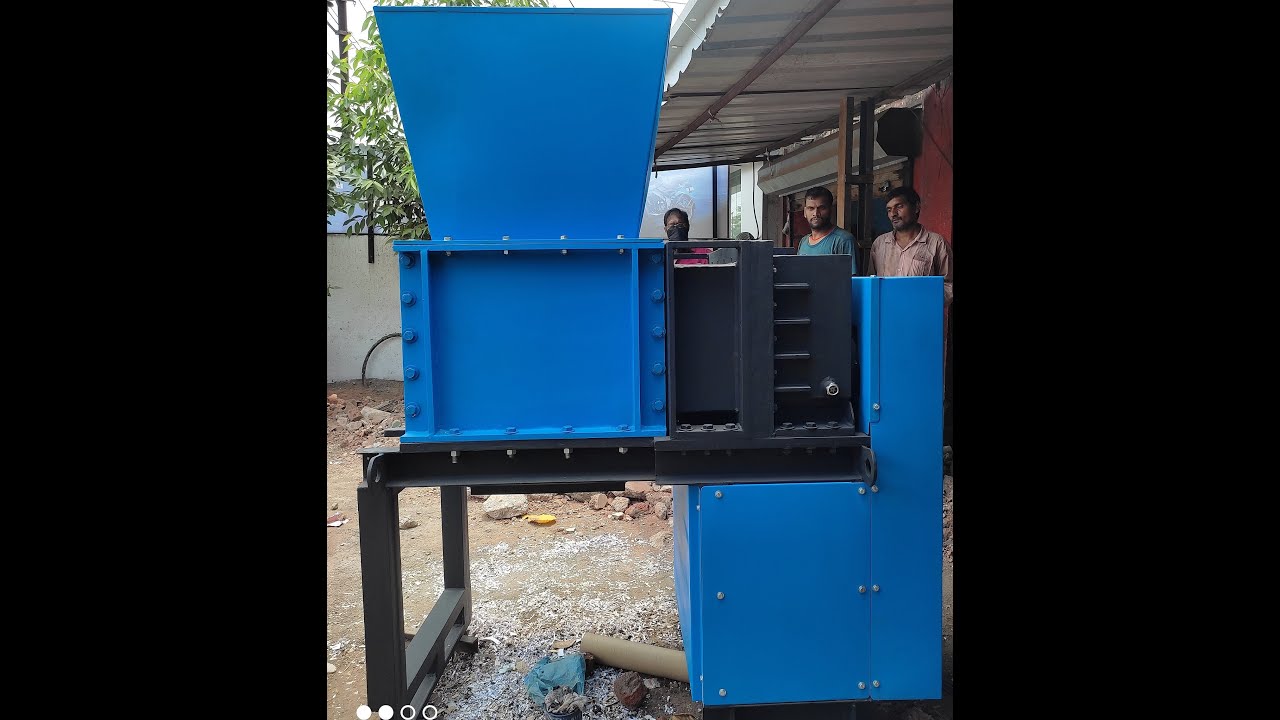 Juice and milk carton fine shredding | 4 shaft shredder | Amey Engineers Four Shaft Shredders