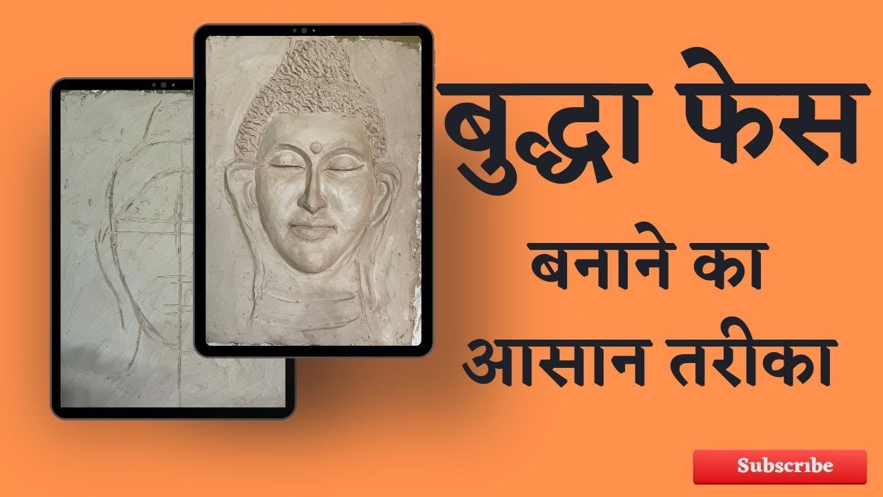 Making Buddha Face with Clay / Sculpture Clay (timelapse)