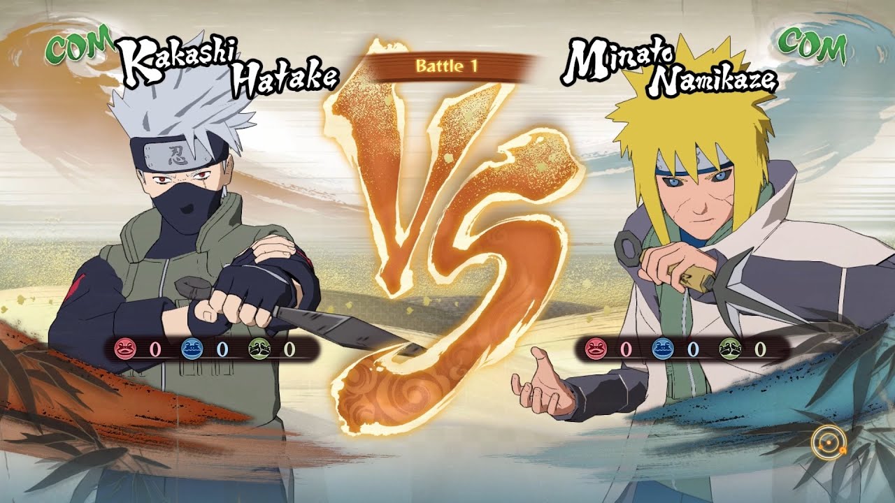 Kakashi (Double Sharingan) vs Minato (Reanimated) — Naruto Shippuden Ultimate Ninja Storm 4