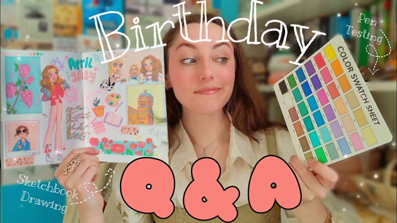 ✨Q&A✨and Sketchbook Spread (BIRTHDAY SPECIAL🎂🎈)  w/ ShuttleArt