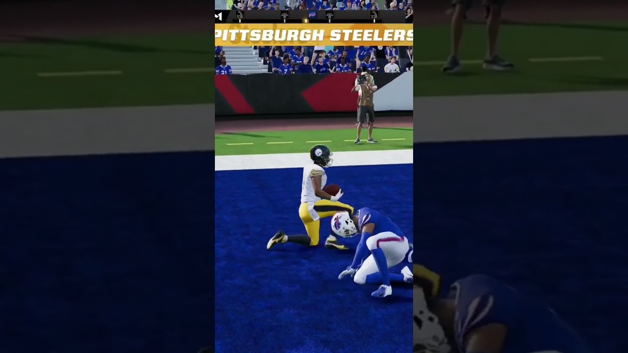 Calvin Austin III Gets crazy touchdown vs Bills user #maddennfl23 #Short #gocrazy #wow