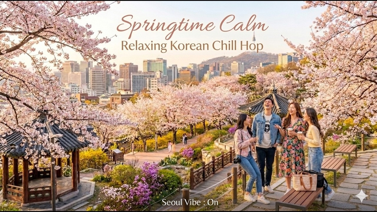 [ Seoul Vibe : On ] 🌸 Start Your Monday with Cherry Blossoms | 2.5HR Spring Mood