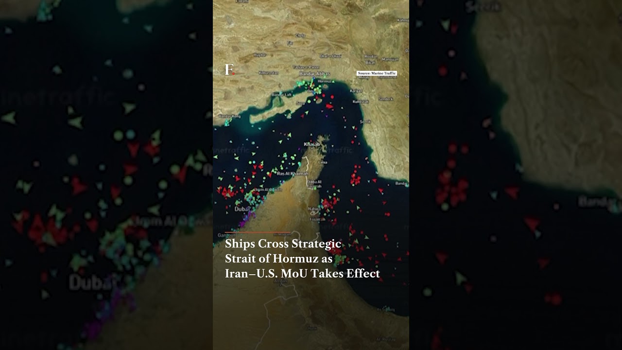 Ships Cross Strategic Strait of Hormuz as Iran&ndash;U.S. MoU Takes Effect | Firstpost News | N18G