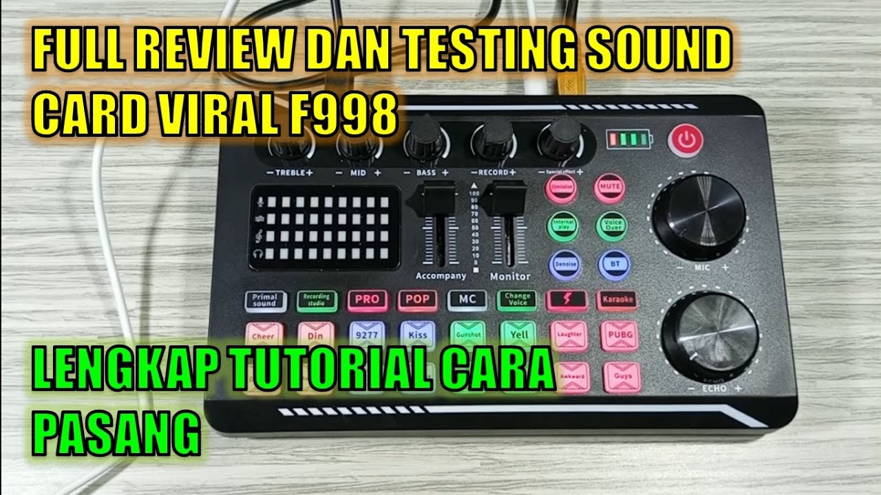 FULL REVIEW SOUND CARD VIRAL F998