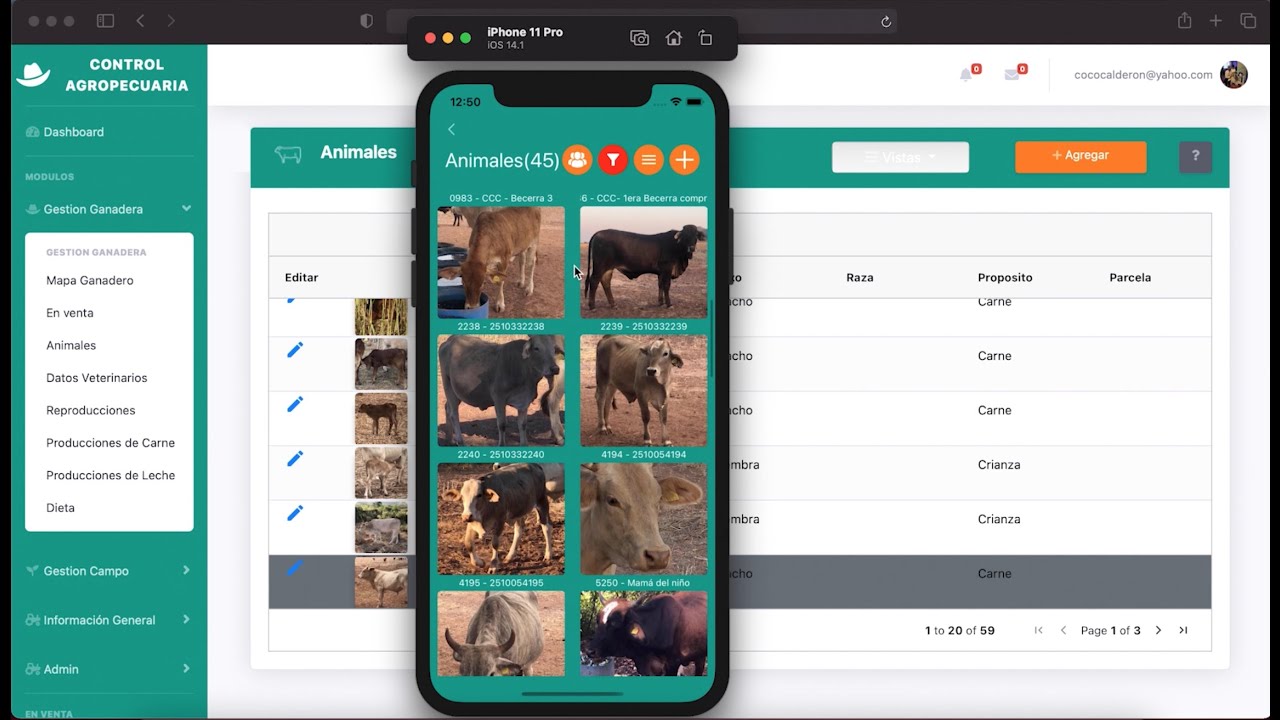 Control Agropecuaria - Software Agricola y Ganadero