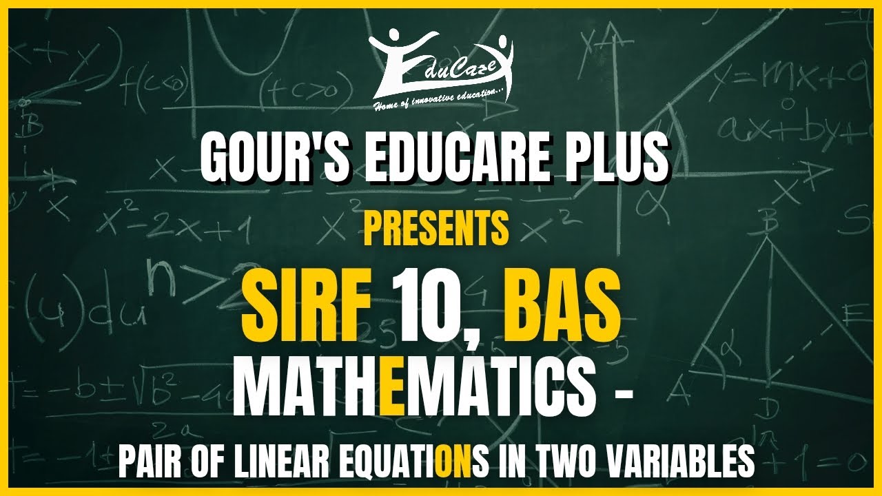 Class 10 CBSE PAIR OF LINEAR EQUATIONS IN TWO VARIABLES | Chapter in 10 Questions | Board Exam 2026