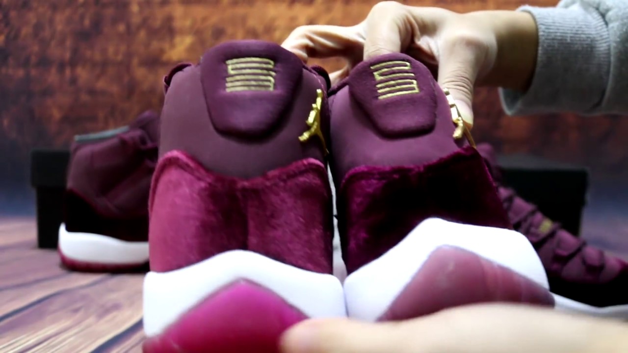 Air Jordan 11 Velvet GS Real VS Fake Comparison HD Details Review