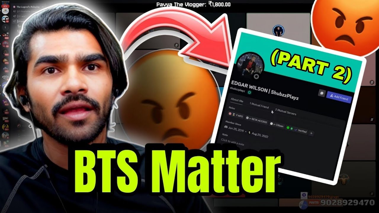 TLRP BTS Matter On Live Stream || Shreeman legend Angry 😡 || part 1 link in discription
