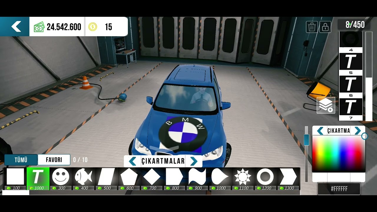 Car parking multiplayer bmw logo çizim