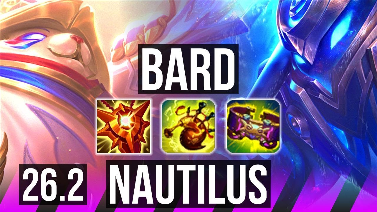 BARD & Varus vs NAUTILUS & Jhin (SUP) | Good KDA: 2/1/30 | KR Challenger | 26.2