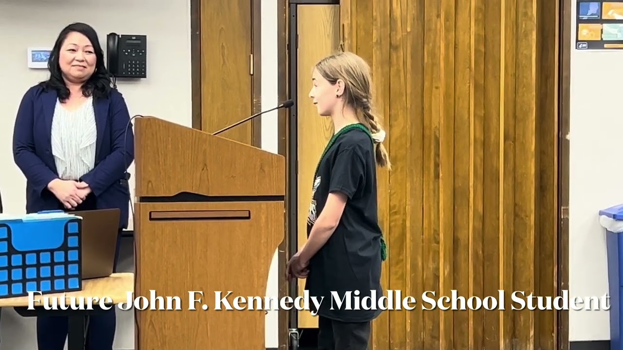 SUSD new middle school  is John F. Kennedy Middle School with mascot Stingers