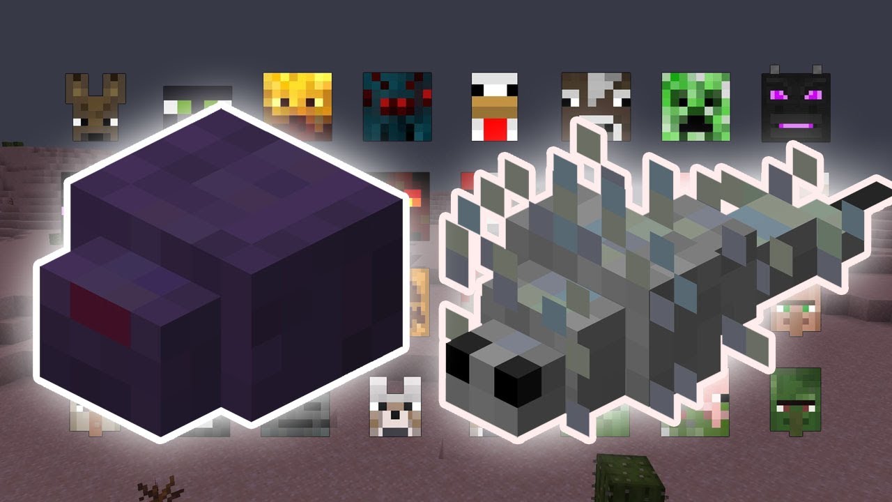 10 ENDERMITES AND SILVERFISH VS 5 OF EVERY MOB | MINECRAFT