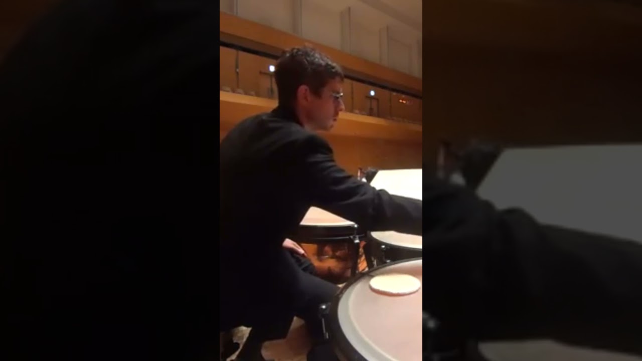 Big Timpani Solo (close view in Dvorak 9) #shorts