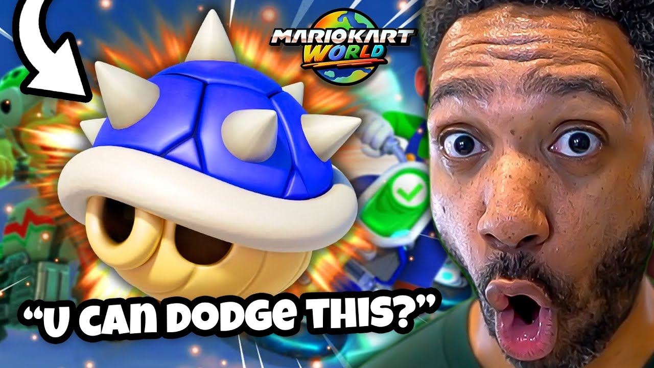 Я ВПЕРВЫЕ увернулся от СИНЕГО РАКУШКИ!!! | Mario Kart World