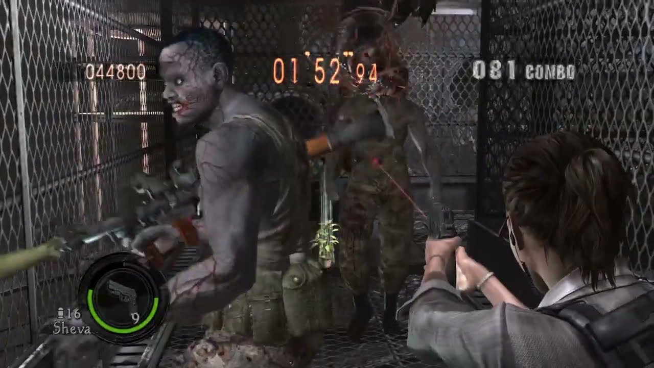 Resident Evil 5 PS4 The Mercenaries United Experimental Facility Solo 646K Sheva Business