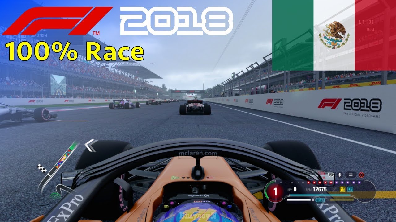 F1 2018 - Now We Can Fight With Fernando #19: 100% Race Mexico