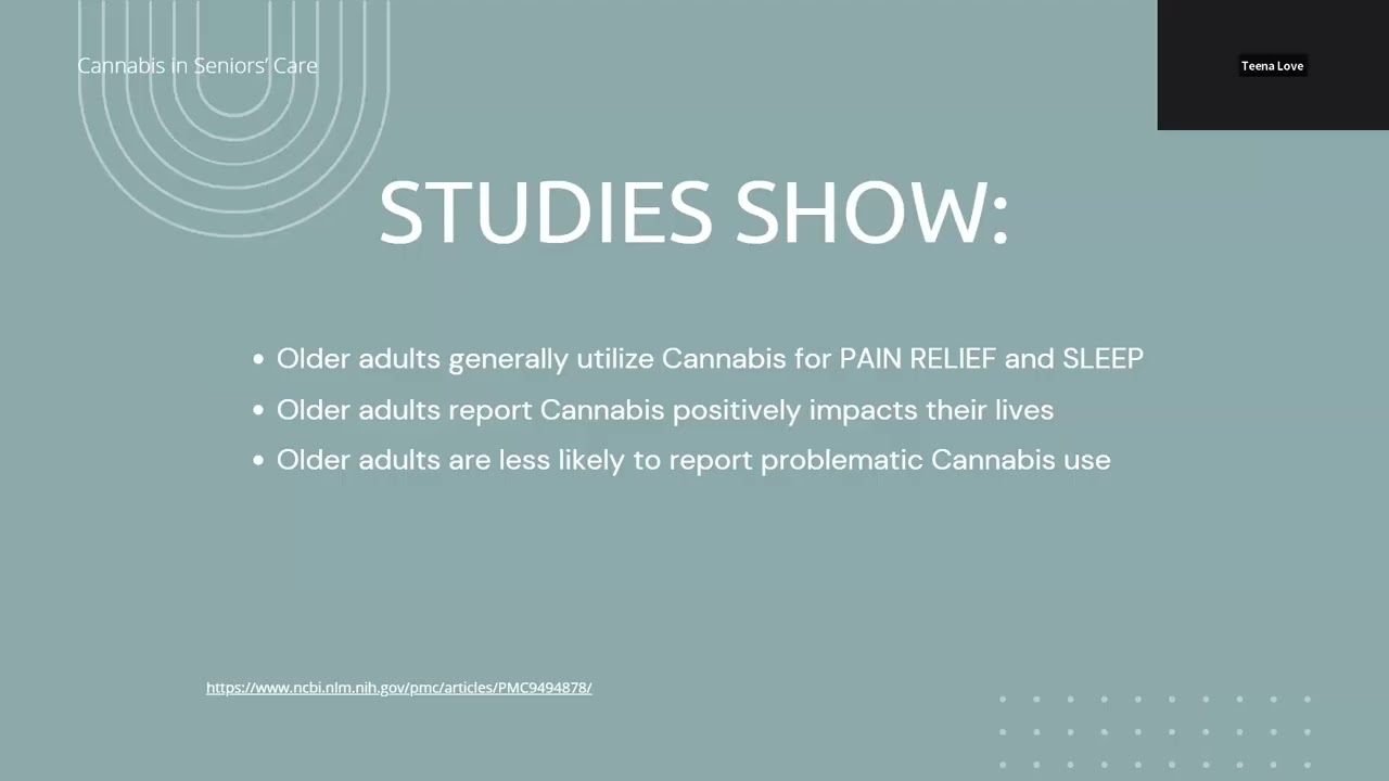 Cannabis in Seniors’ Care