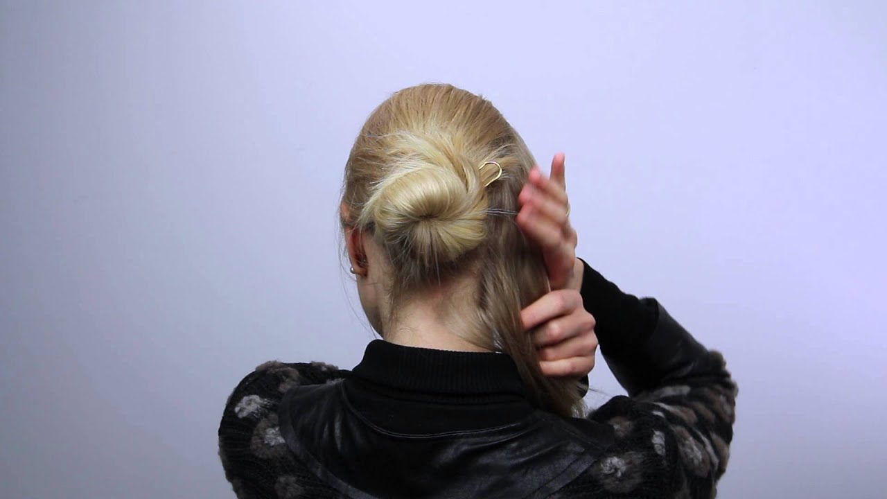 Einfacher Dutt mit Haarnadel - Eure Festtagsfrisur von ahuhu organic hair care