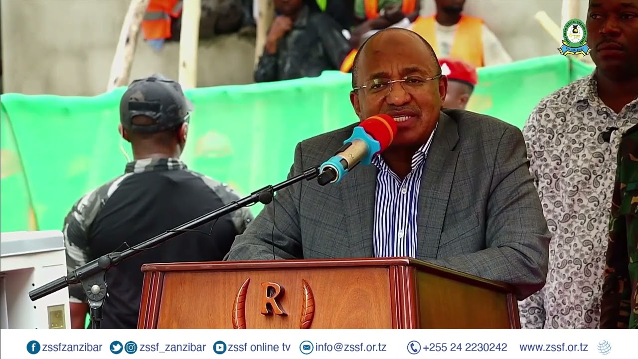 HOTUBA YA UWEKAJI WA JIWE LA MSINGI -MJI WA DK HUSSEIN MWINYI