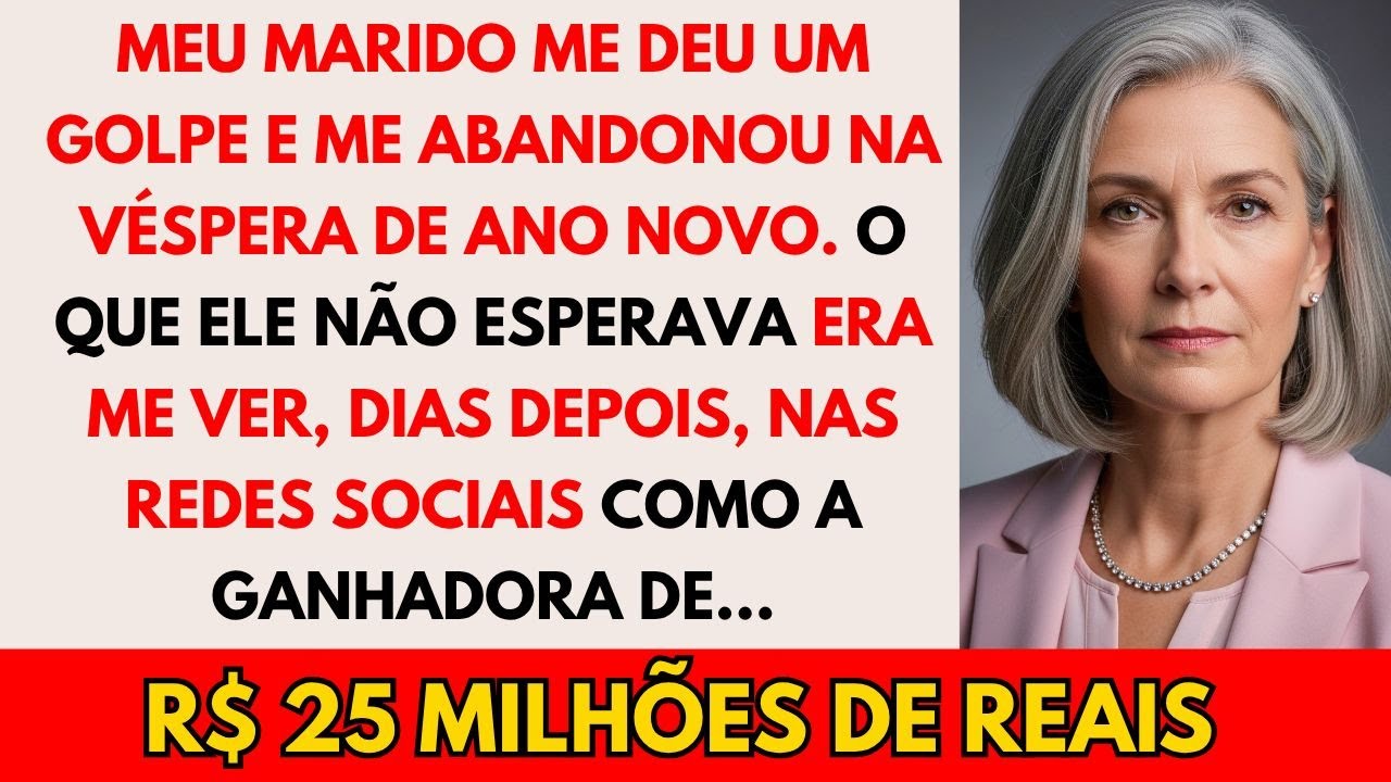 Meu marido me abandonou no Ano Novo. Dois dias depois, me viu ganhadora de R$25M nas redes sociais