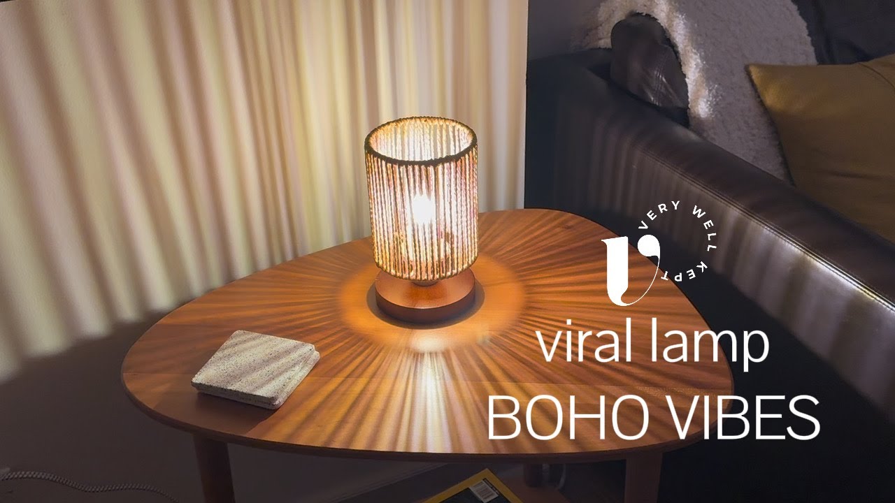 Обзор настольной лампы в стиле бохо – мини-светильник DKCONONY Ambient Light