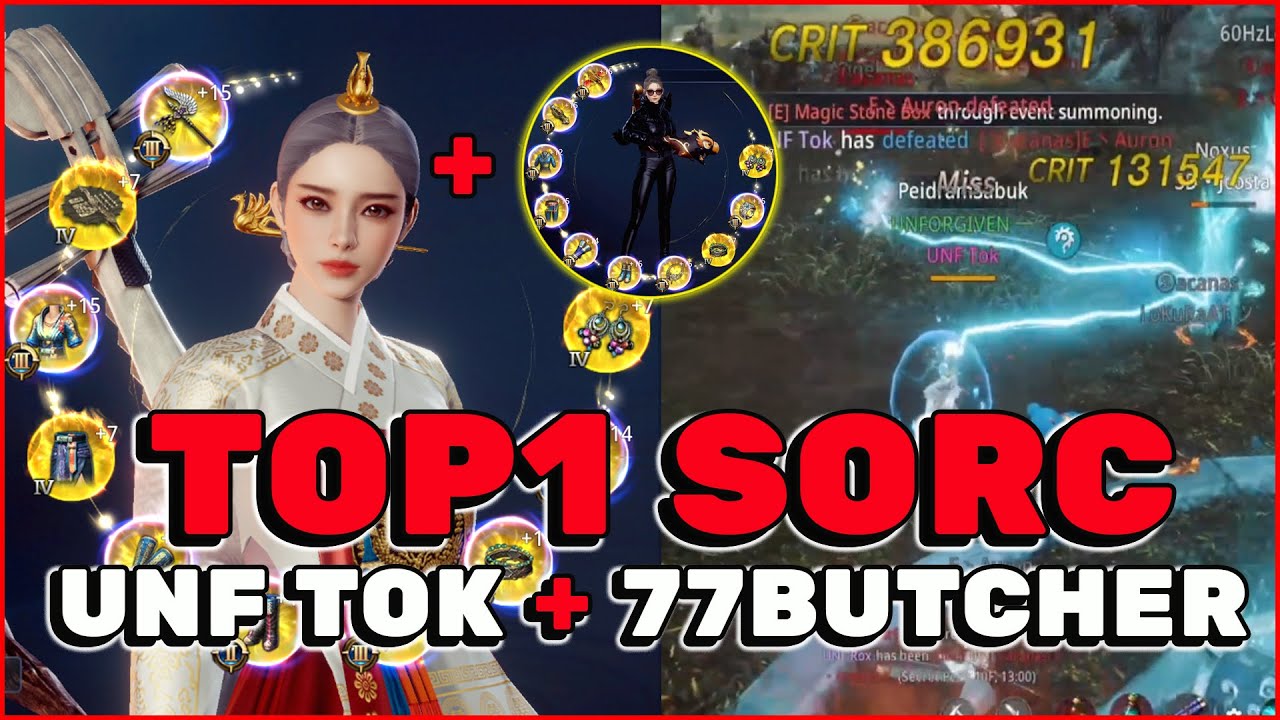 UNLI SKILL TOP1 SORC UNF TOK + BUTCHER PT VS SD TEAM AT SA12 SP WAR | 77 / SC VS SD / FW | MIR4