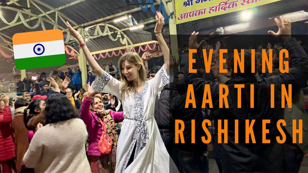 Evening Aarti on Ganga & Beatles Ashram Vlog / #RishikeshTravelVlog #IndiaTravelVlog