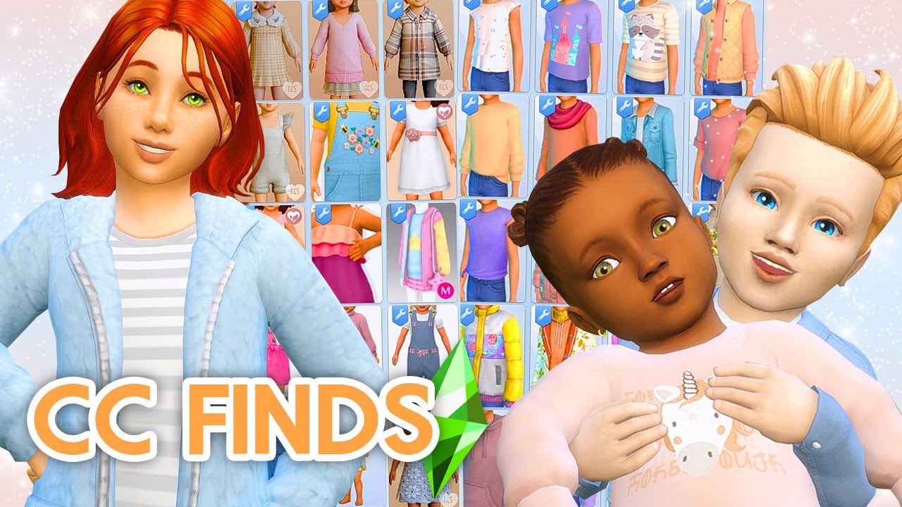 Tous mes CC pour enfants ! (Gratuits et Maxis Match)🧸| Sims 4
