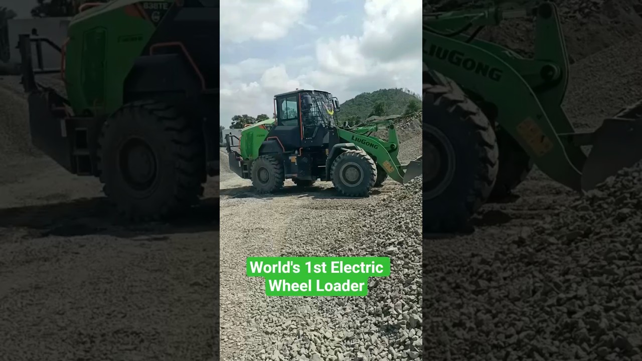 World's 1st Electric Wheel Loader | LiuGong #electric #liugong #loader #viral