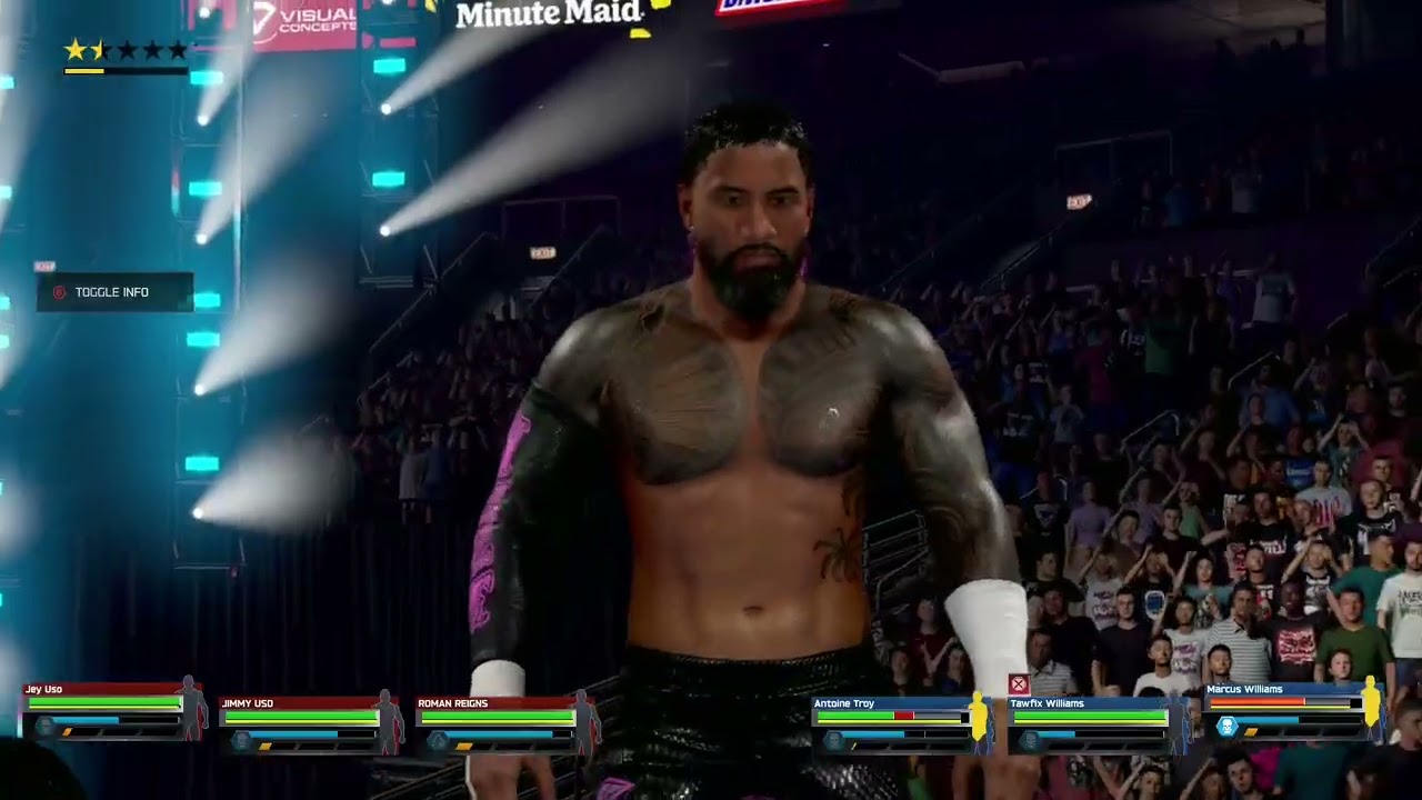 The OG Bloodline vs The Frontline - Tag Team Match - WWE 2K25 