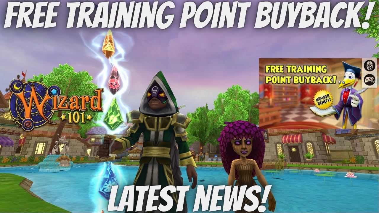 FREE TRAINING POINT BUYBACK! Wizard101 Console & PC News!
