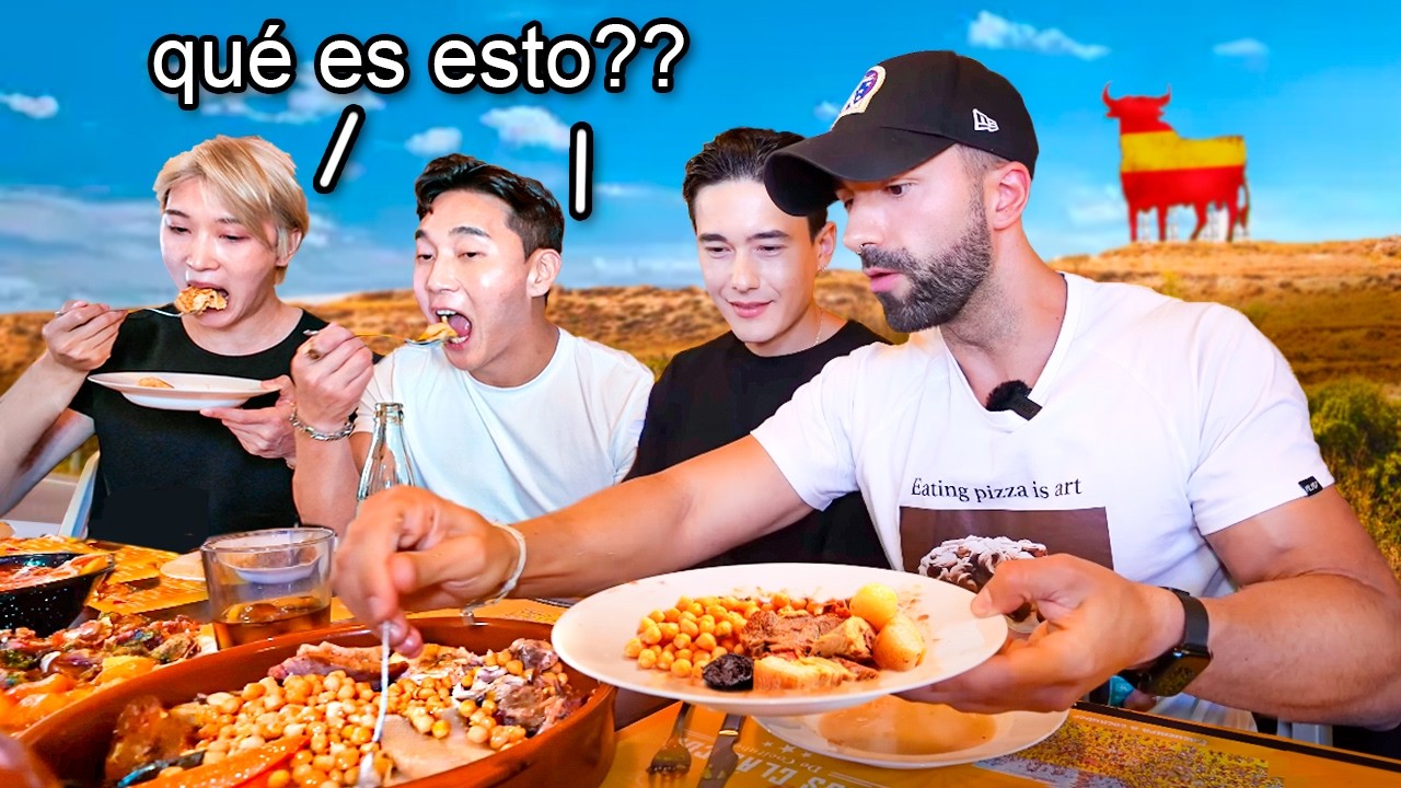 YouTubers COREANOS Prueban Comida Típica Española por PRIMERA VEZ