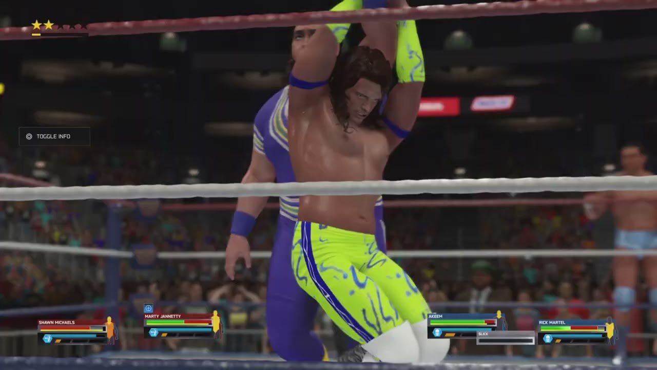 WWF Superstars The Rockers 🆚 Akeem & Rick Martel
