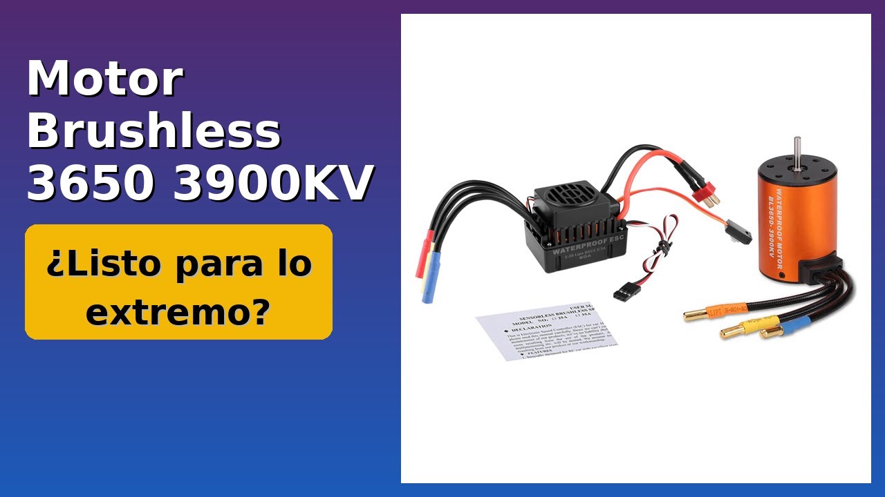 RESEÑA (2025) : Motor Brushless 3650 3900KV. DETALLES ESENZIALES