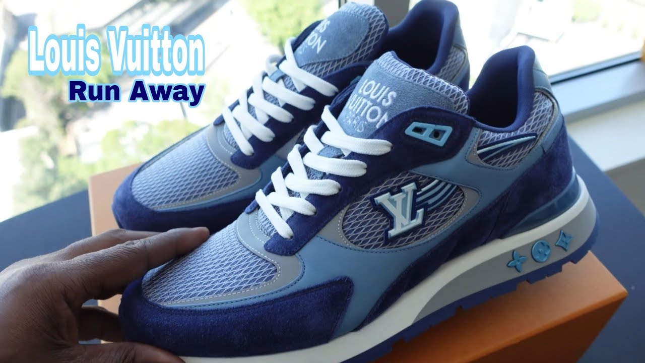 Louis Vuitton Blue Run Away Sneaker: On Foot Review on Designer Me!