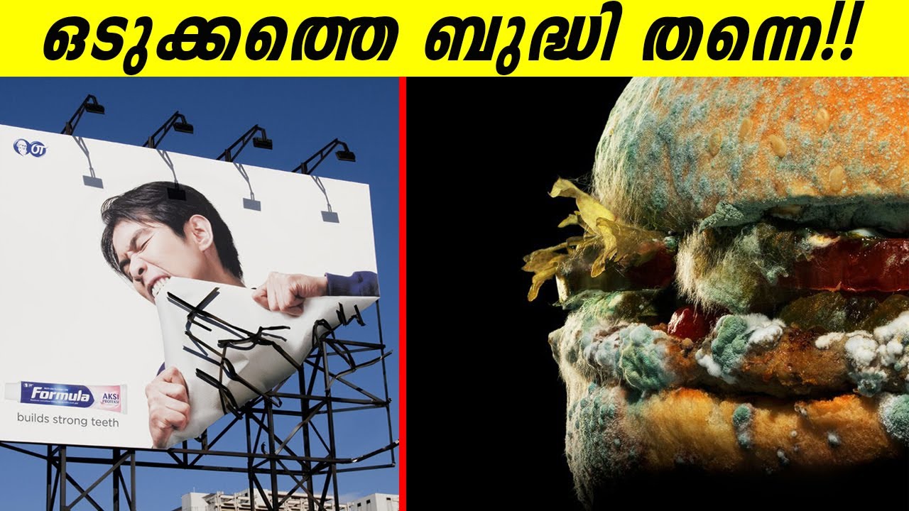 പൂത്ത ബർഗറും പശ വെച്ച് പിടിച്ച ഈച്ചകളും!! ഇതിലും കിടിലൻ പരസ്യങ്ങൾ സ്വപ്നങ്ങളിൽ മാത്രം | Awesome Ads