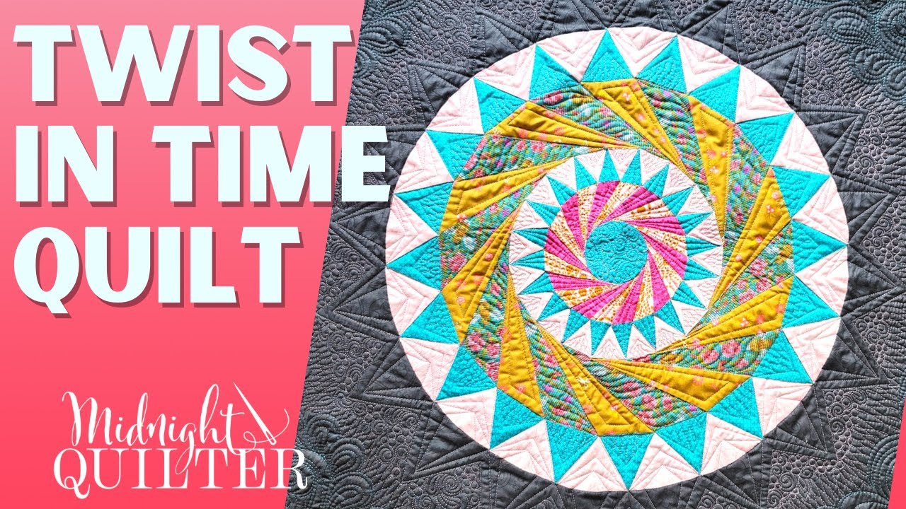 Twist in Time English Paper Piecing Quilt | Angela Walters the Midnight Quilter