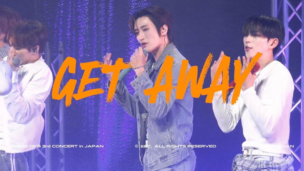 [4K] 260110 DKB 3rd Concert in Japan -Vanguard- 2부 GET AWAY 다크비 DKB 이찬 E-CHAN 직캠