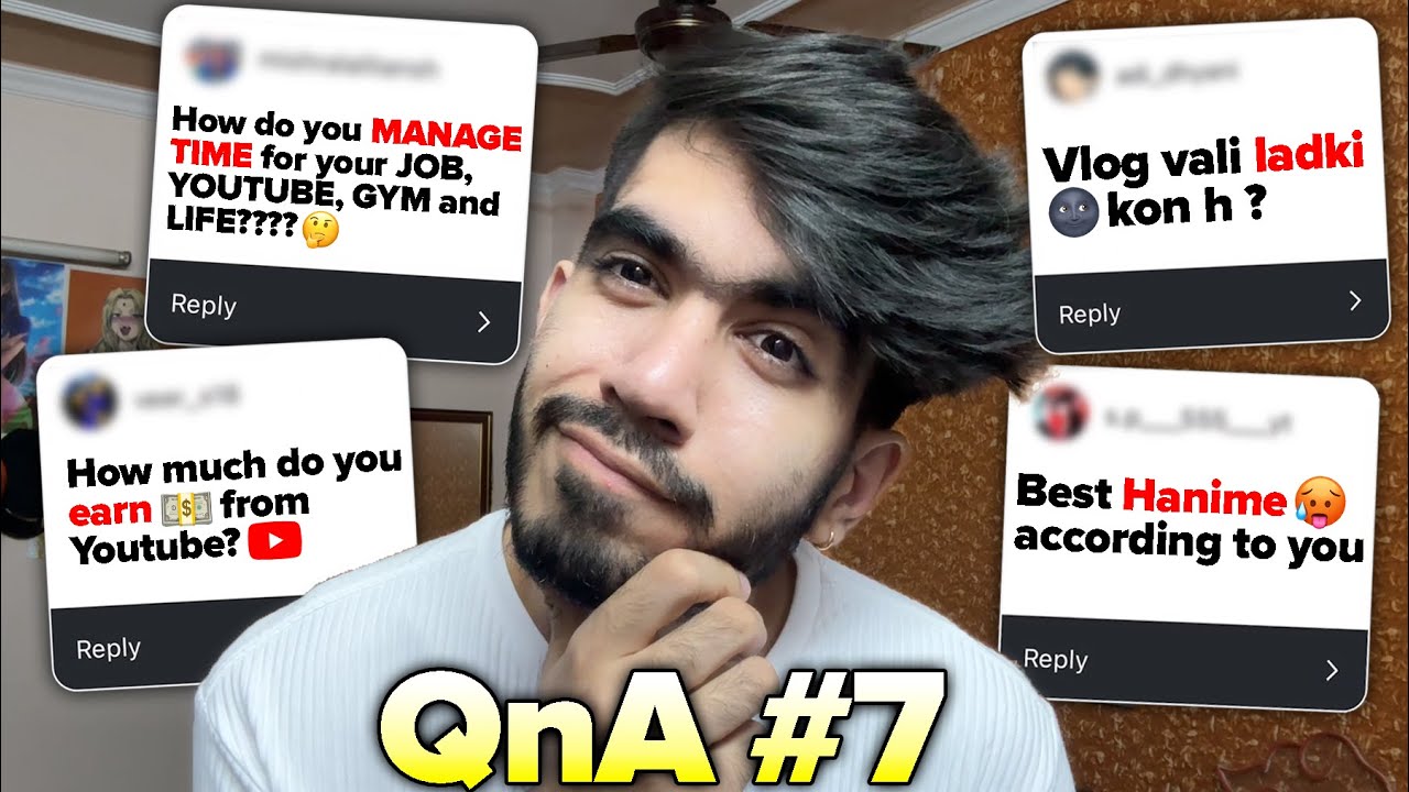 Highly OVERRATED ANIME? | How I Manage Everything Alone? | Full Time Youtube ? | Vyuk 7th QnA